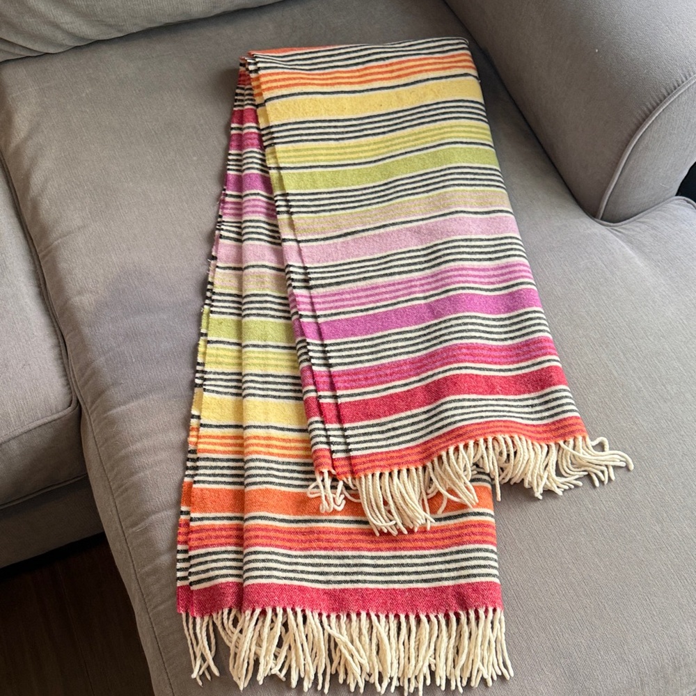 Missoni Home Multicolor Striped Throw Blanket